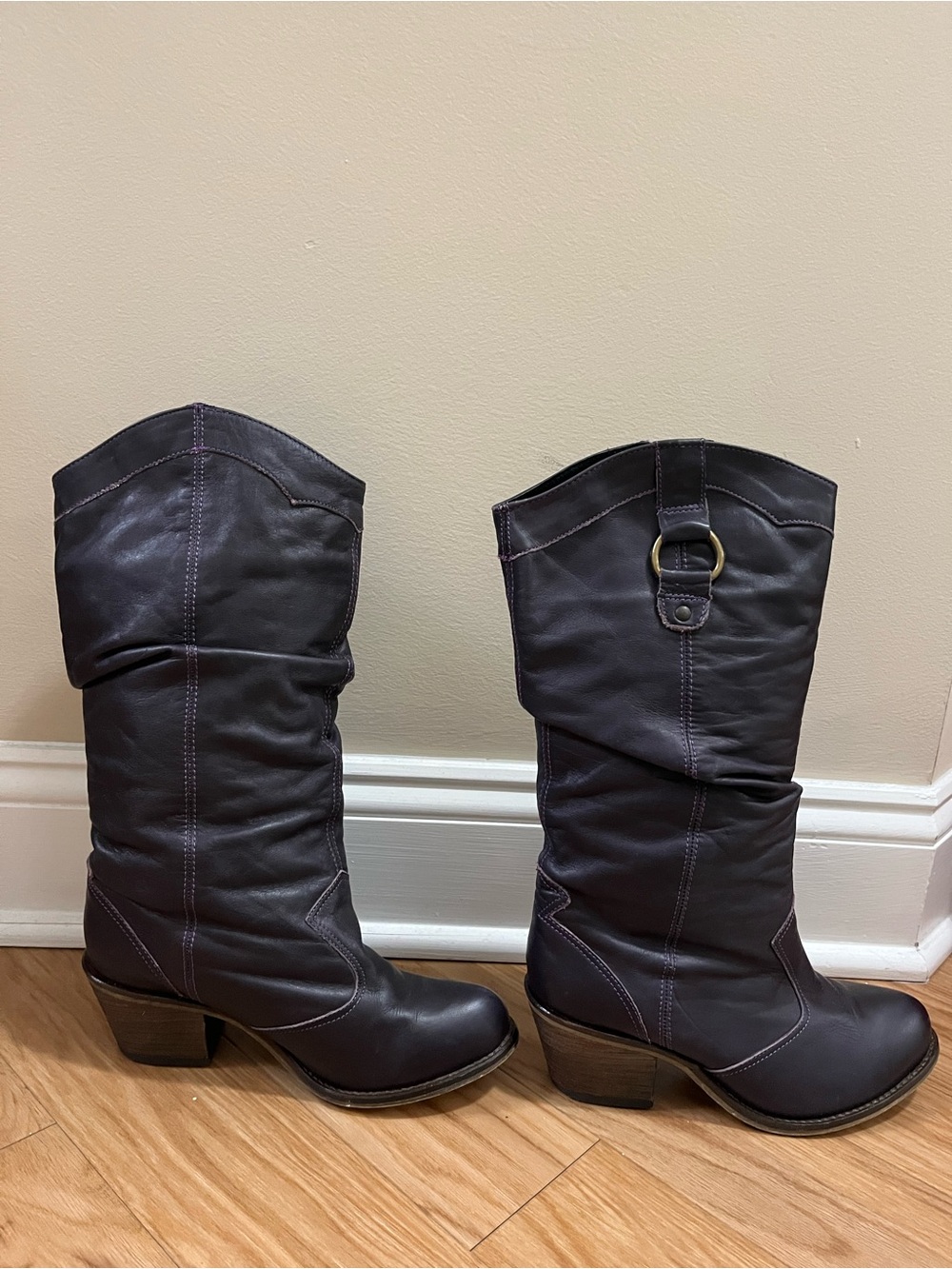 Steve Madden Purple Gammble Boots.